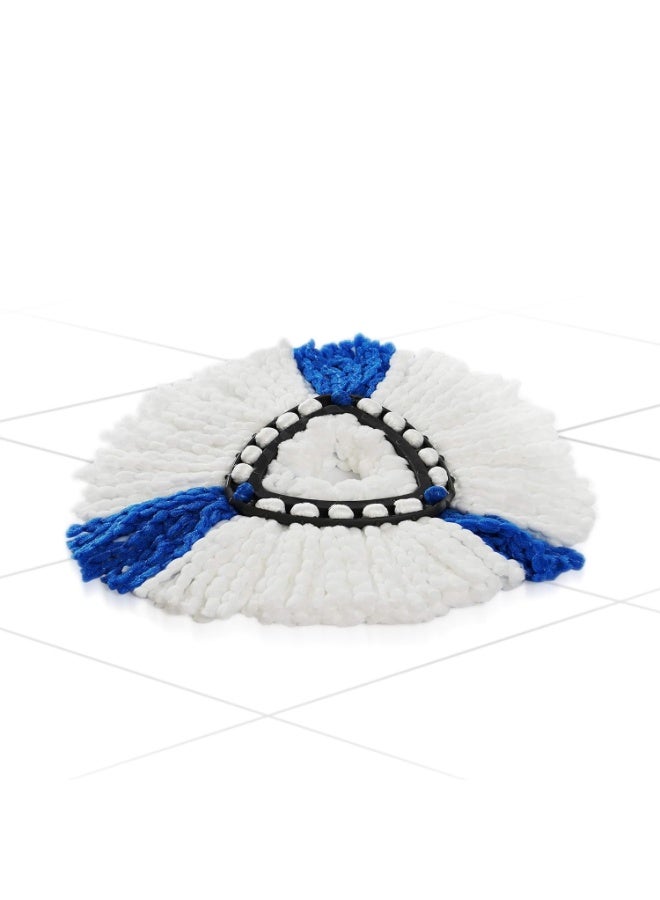 Gala Turbo Spin Mop Triangular Refill, White and Blue, Normal, (Model: 168987) - Image 1